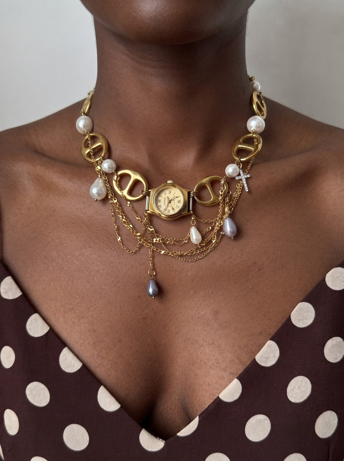 Lyric — Vintage Watch & Pearl Statement Necklace 3rd