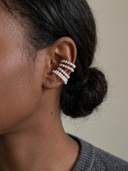 Luna — S999 Pearl Ear Cuff (Single Piece)- 3rd