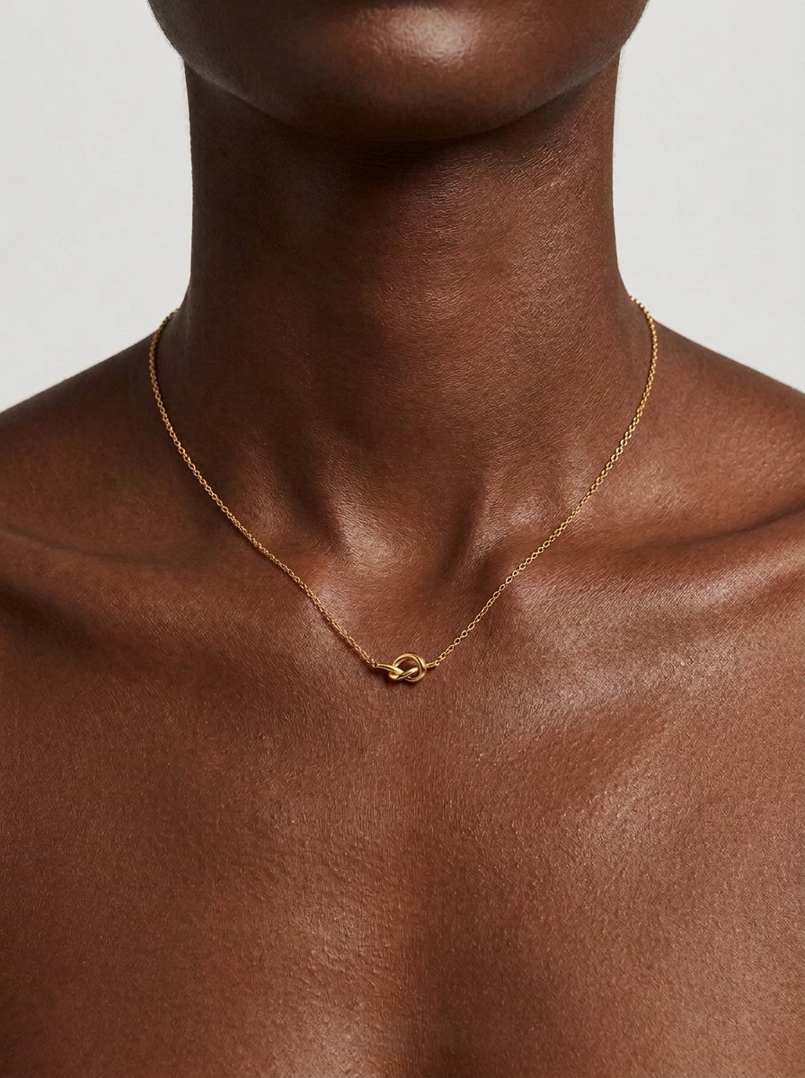 The Knot Necklace | Non-Tarnish Gold Pendant 2nd