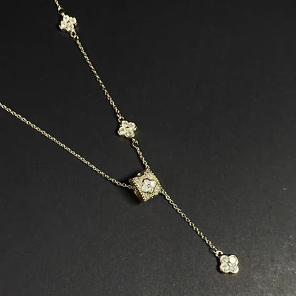 Clover Lariat Necklace