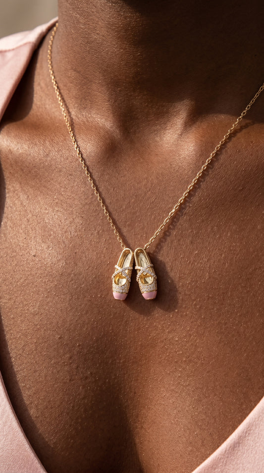 Ballet Shoe Necklace