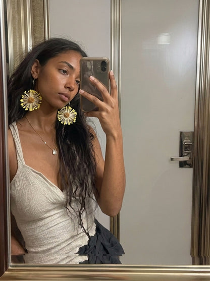 Soleil Raffia Earrings | Boho Statement Earrings 2nd