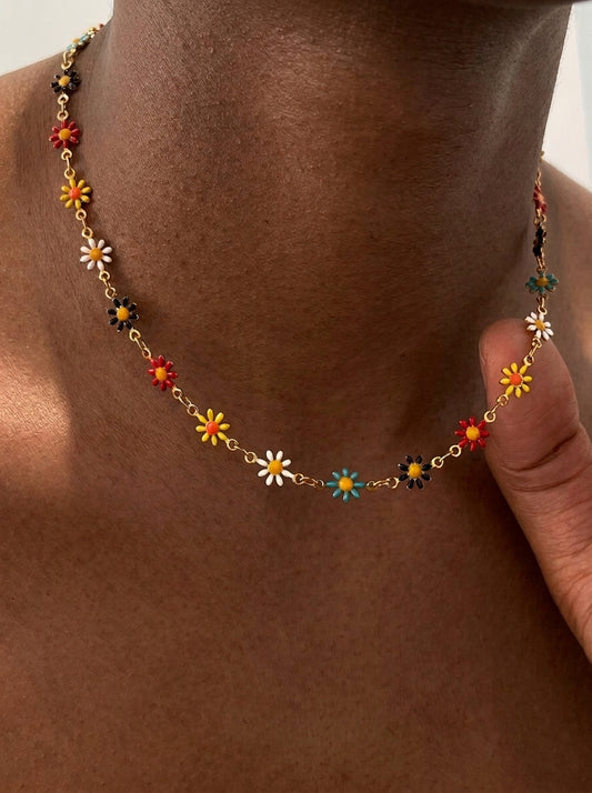 Daisy Bloom Necklace | Floral Boho Necklace 2nd